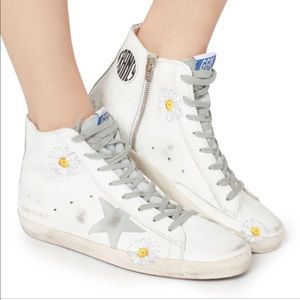 Golden Goose Francy Painted Daisy Sneakers